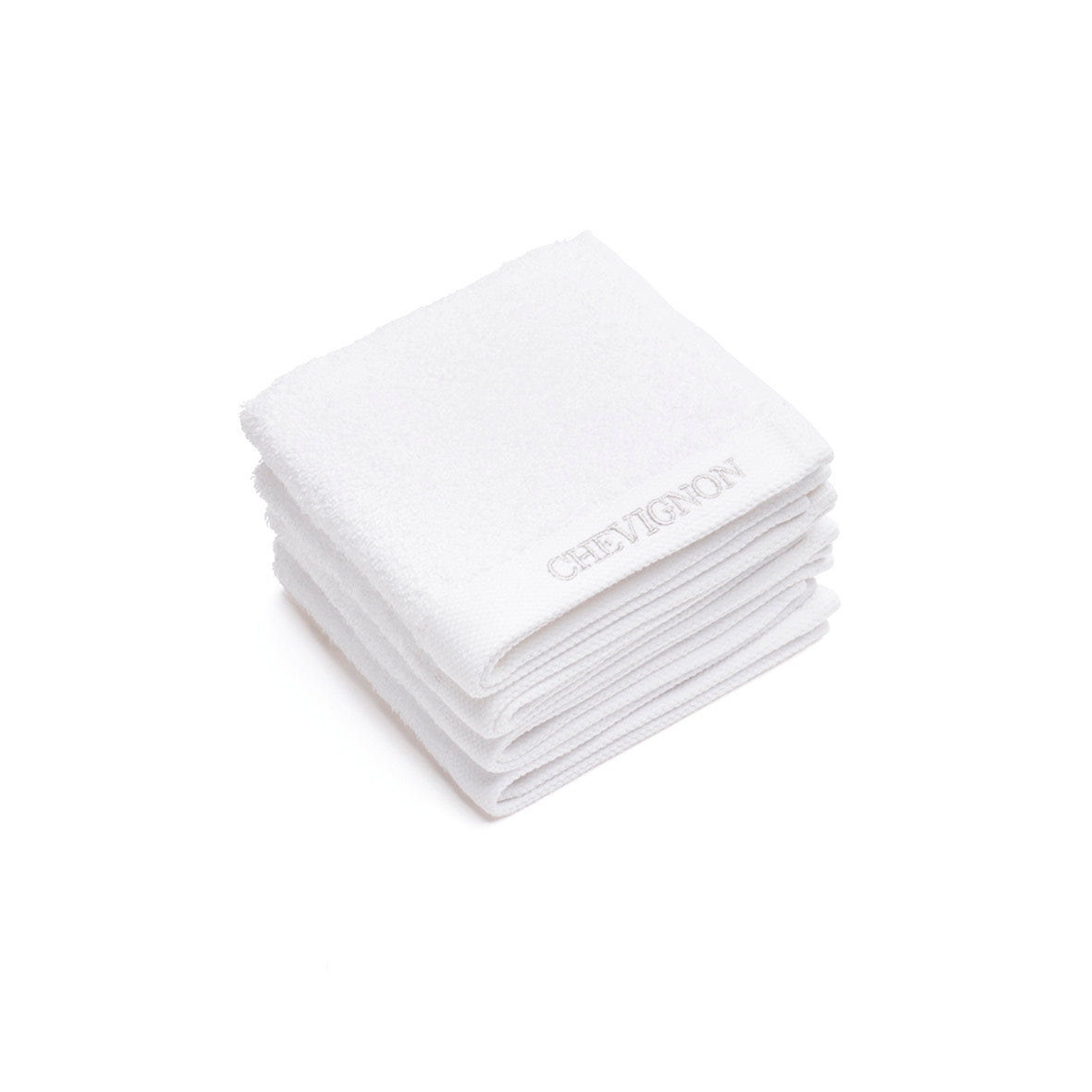 Set de 4 serviettes d'invitées - Blanc - VipShopBoutic