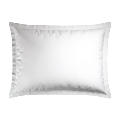 Pillowcase(s) cotton satin - Feuilles de Frêne white