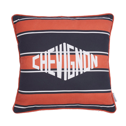 Cushion cover: striped - Terracotta