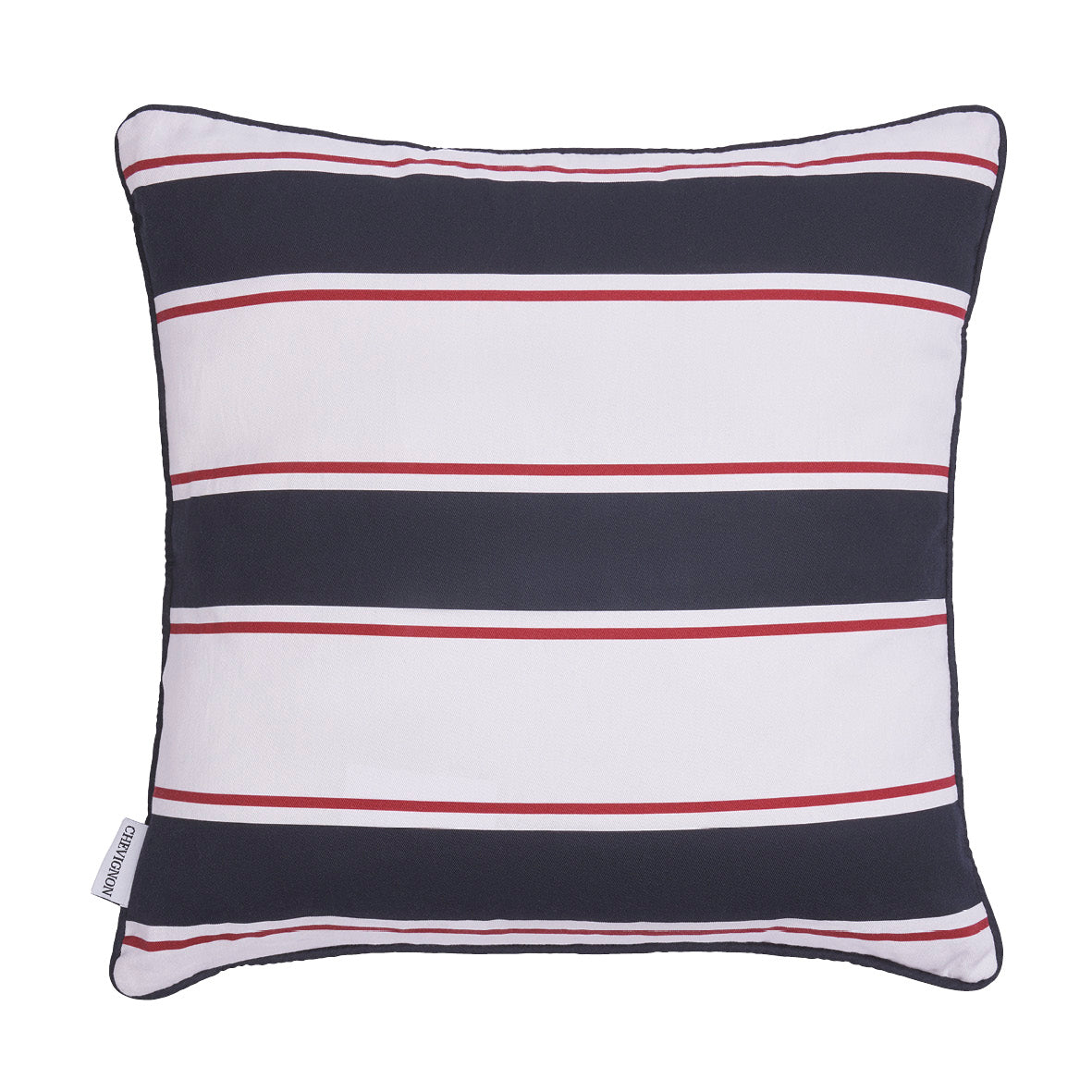 Cushion cover: striped - Blue / Red