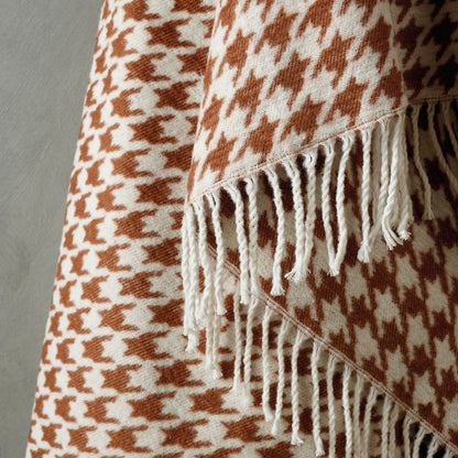 Woven plaid - Houndstooth Brown