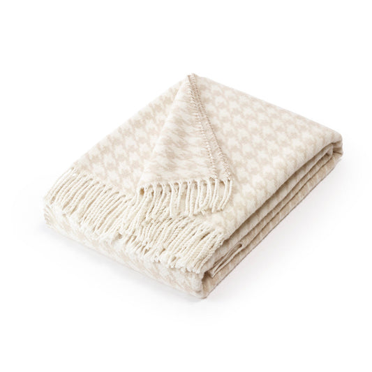 Woven plaid - Houndstooth Taupe