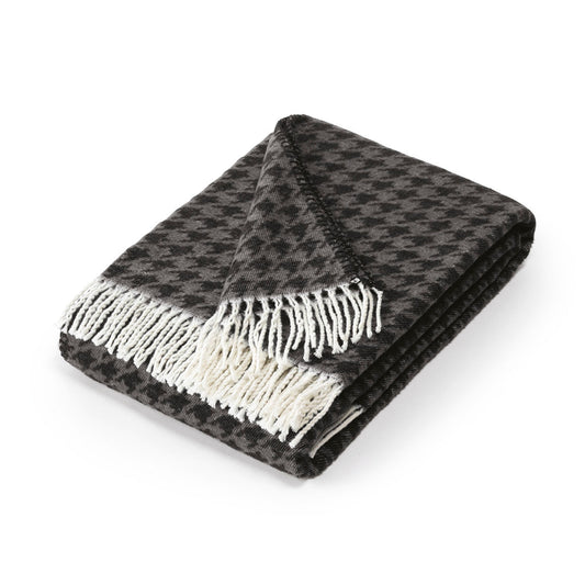 Woven plaid - Houndstooth Black / dark grey