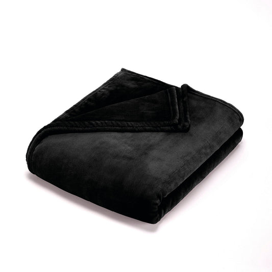Maxi fleece plaid - Anthracite: 180 x 220 cm