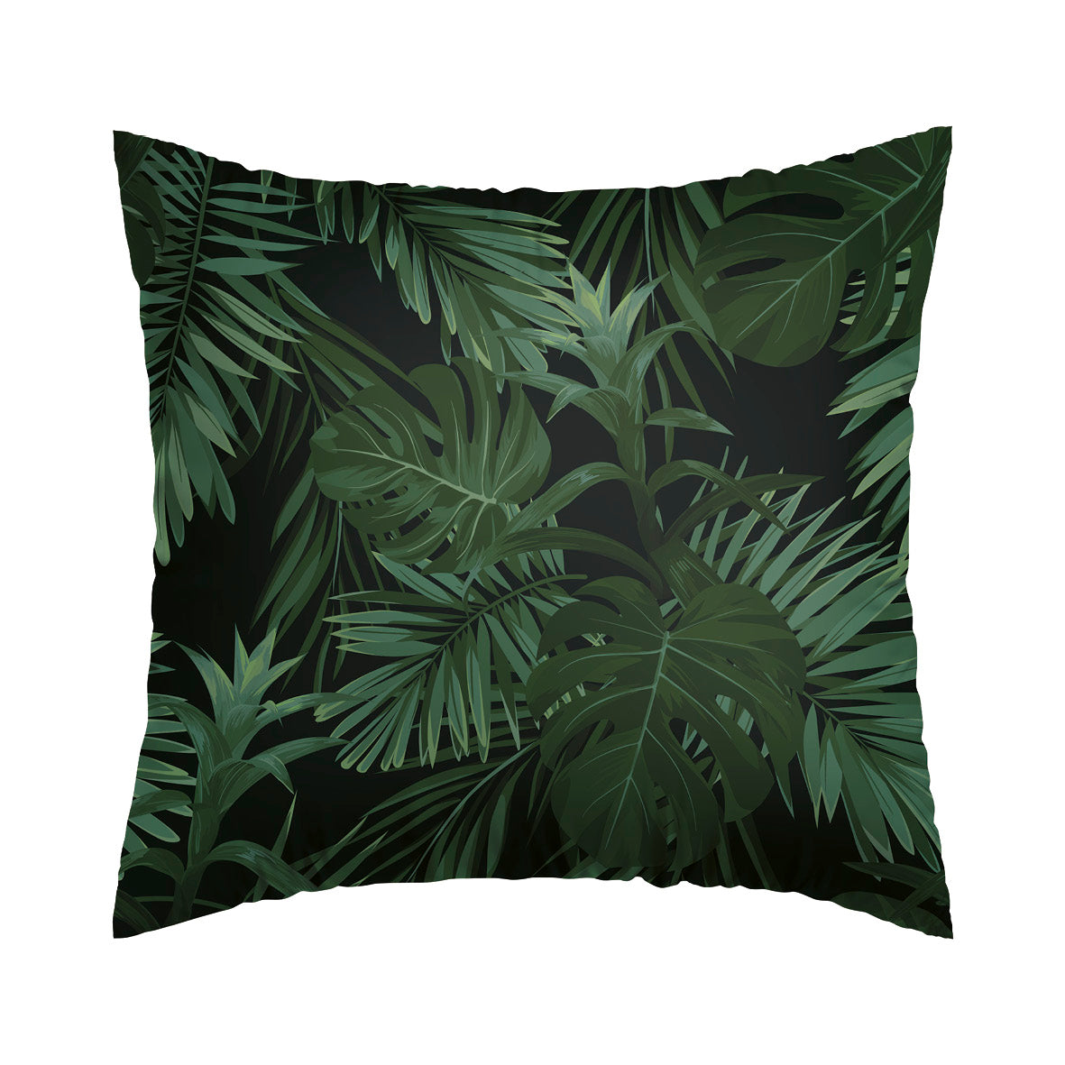 Set of 2 pillowcases cotton satin - Jungle Green