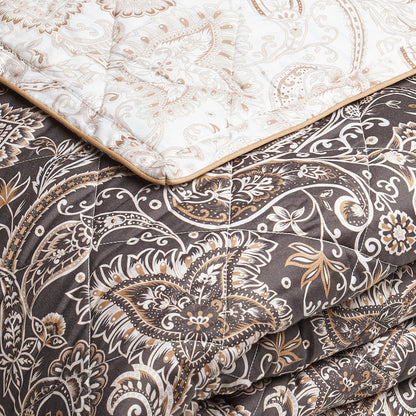 Bedspread Paisley Taupe - 220 x 250cm
