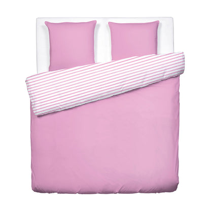 Duvet cover + pillowcase(s) cotton satin - Horizon Pink