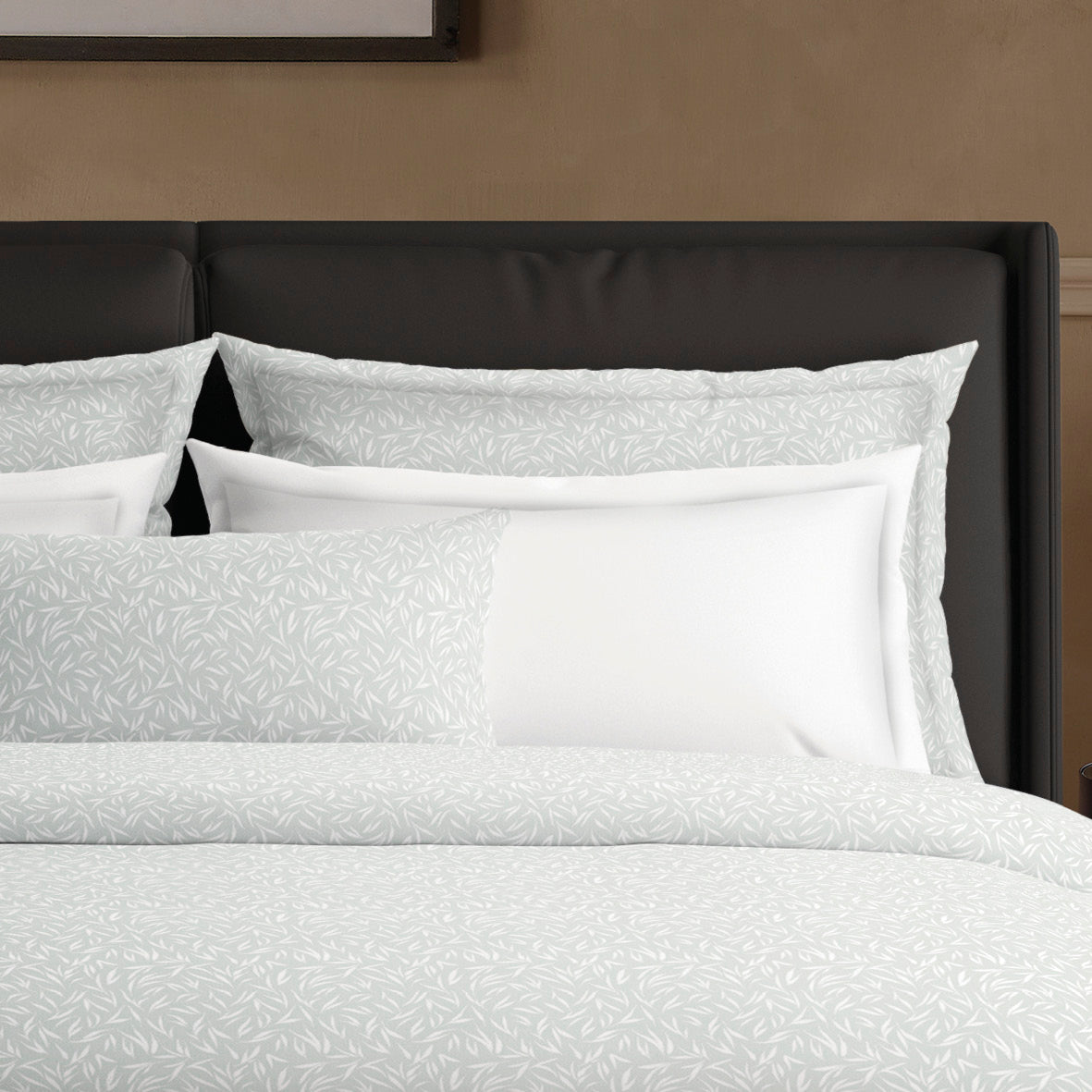 Duvet cover + pillowcase(s) cotton satin - Oliveira Green