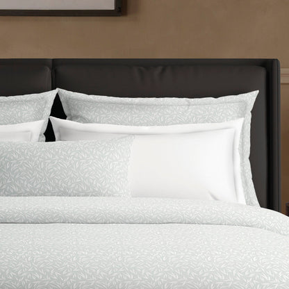 Duvet cover + pillowcase(s) cotton satin - Oliveira Green