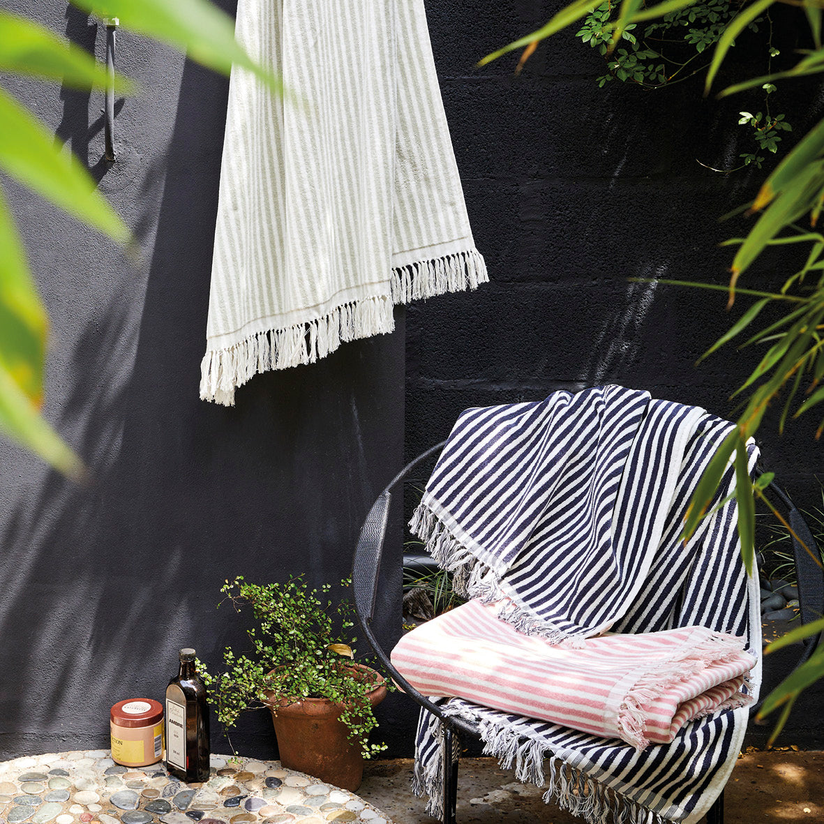 Beach towel Cuba Green - 90 x 180 cm