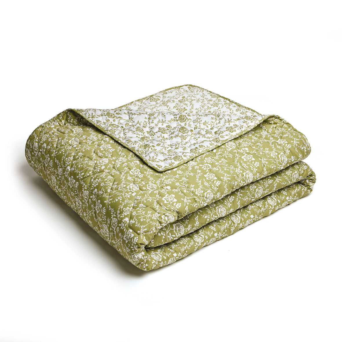 Bedspread Fleurs Green - 220 x 250cm