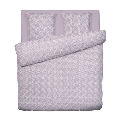 Duvet cover + pillowcase(s) cotton satin - Fleurs Lavender