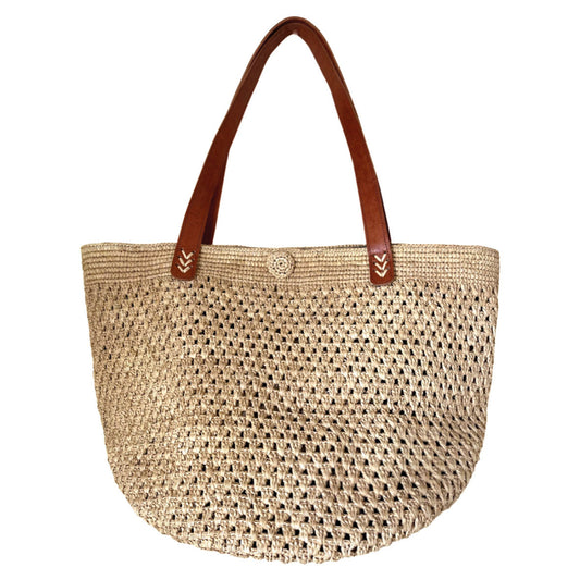 Handbag in raffia Sia Natural Natural