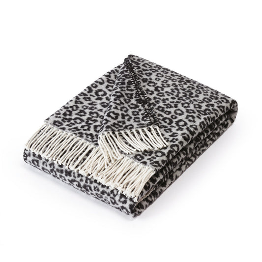 Woven plaid Leopard Black / Dark Grey