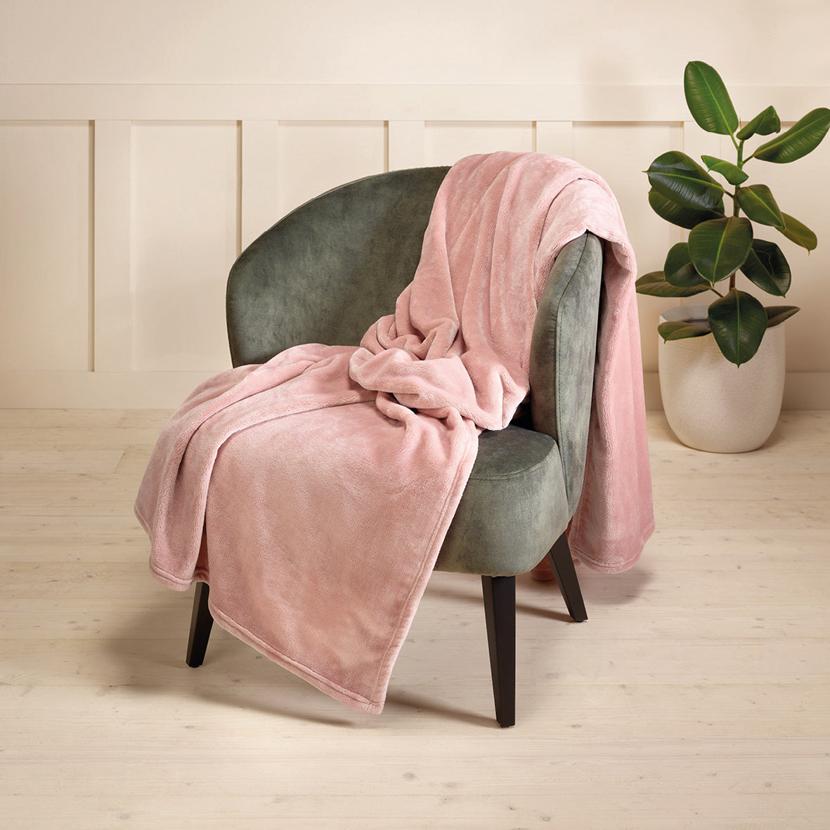 Fleece plaid Light pink – Vipshopboutic