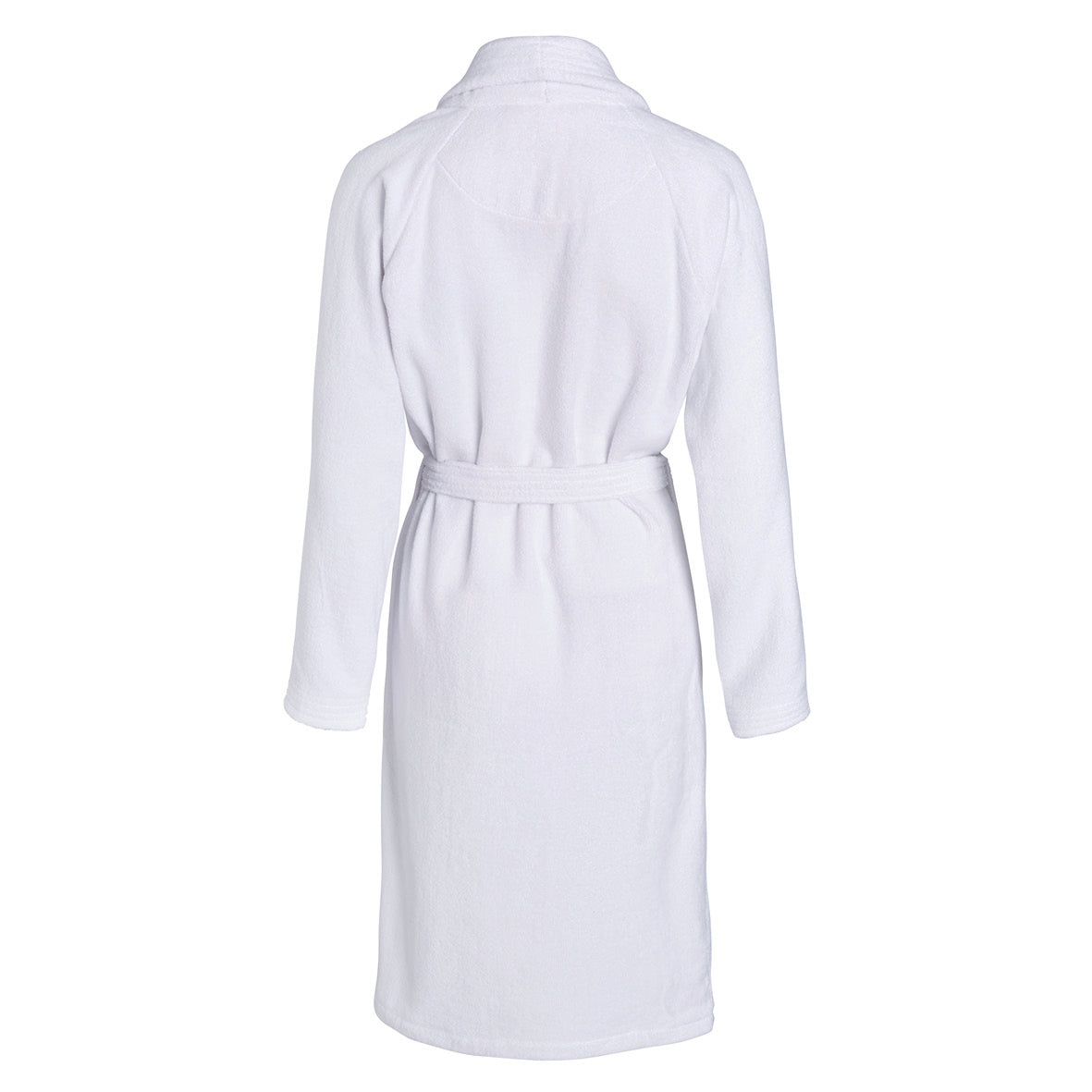 Bathrobe with shawl collar White
