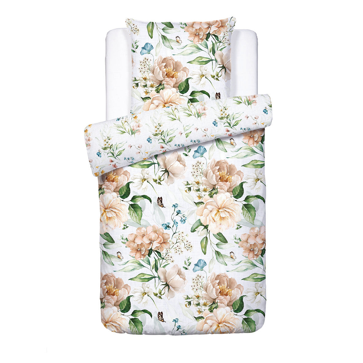 Housse de coussin en coton doux - 45 x 45 cm : Jardin de roses Blanc –  Vipshopboutic