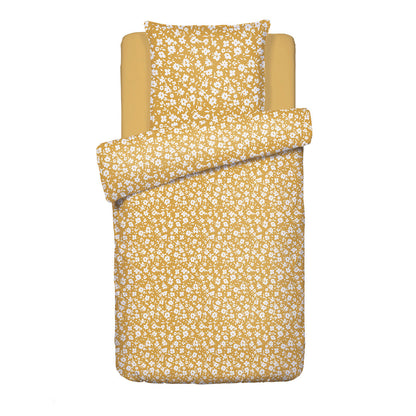 Duvet cover + pillowcase(s) cotton satin - Elégance yellow