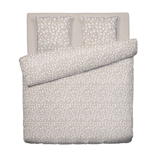 Duvet cover + pillowcase(s) cotton satin - Elégance taupe