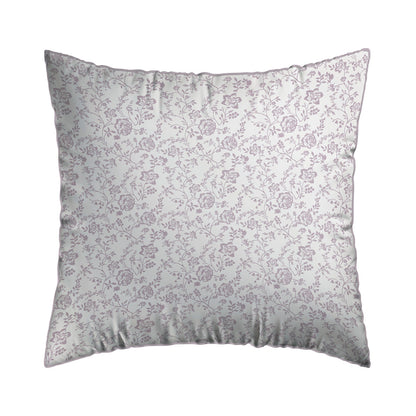 Set of 2 pillowcases cotton satin - Parterre de Roses lavender