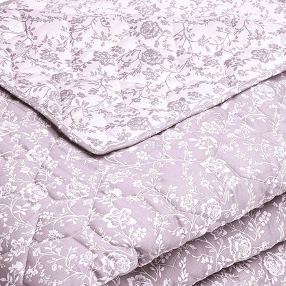 Bedspread - ultra soft : Parterre de Roses Lavender
