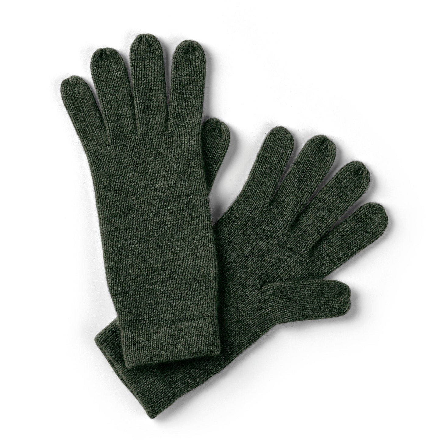 Gloves cashmere - Dark green
