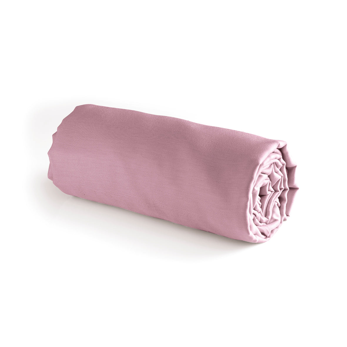 Fitted sheet - 100% cotton satin - Pink