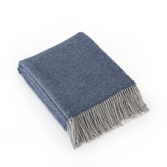 Woven plaid - Dark blue/ light grey