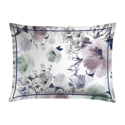 Pillowcases cotton satin - Erodium white