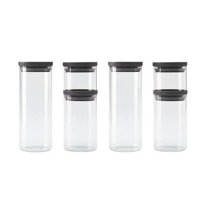 Set de 5 boîtes alimentaires en verre avec couvercles hermétiques - 0. –  Vipshopboutic