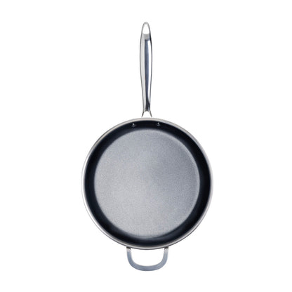 Stainless steel triply skillet non-stick coating 24 cm - Silver