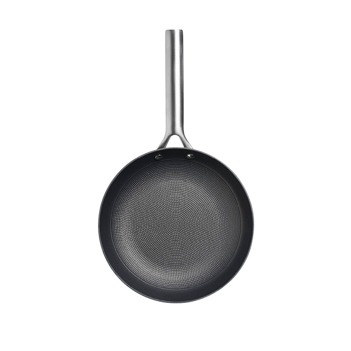 Enameled cast iron frypan with stainless steel handle 20/24/28 cm - Black