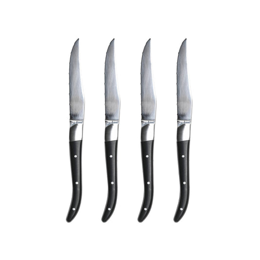 Set of 4 steak knives - Black / Grey