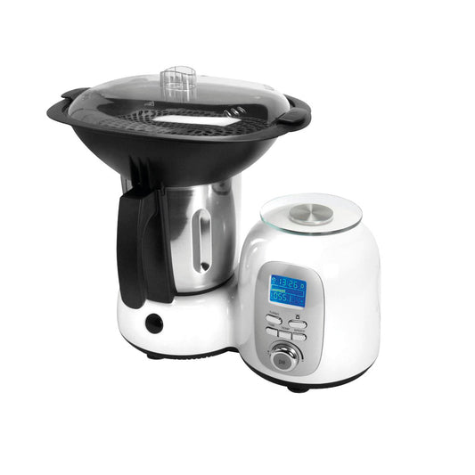 Robot cuiseur chauffant - Blanc / Noir / Gris