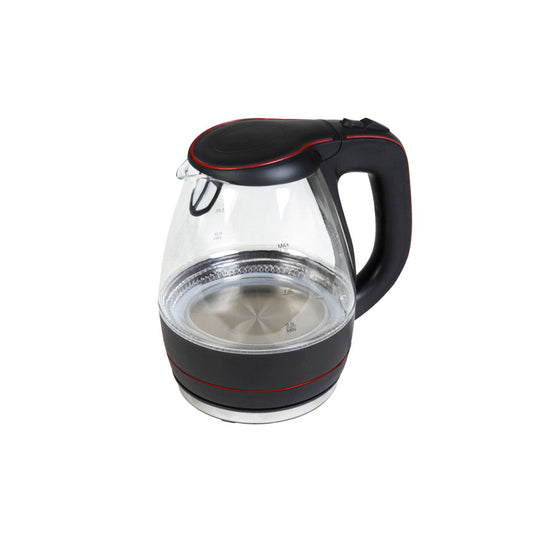 Glass kettle with anti-limestone glass 1,5L - Black / Grey