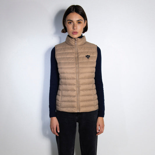 Down bodywarmer Lina - Taupe