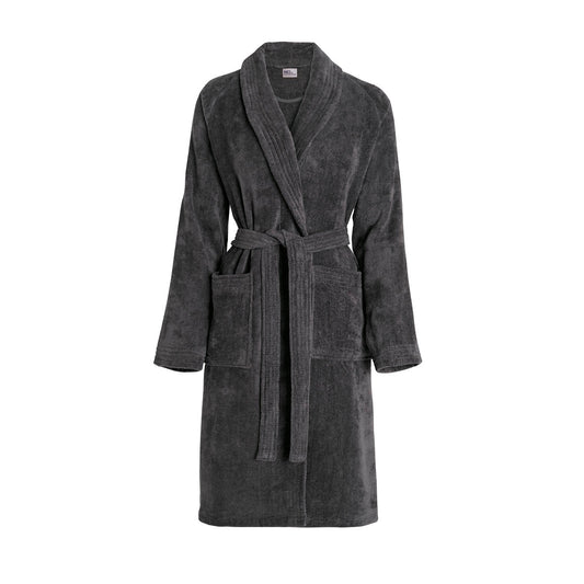 Bathrobe with shawl collar - Dark Grey