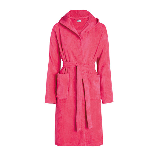 Hooded bathrobe - Fuchsia