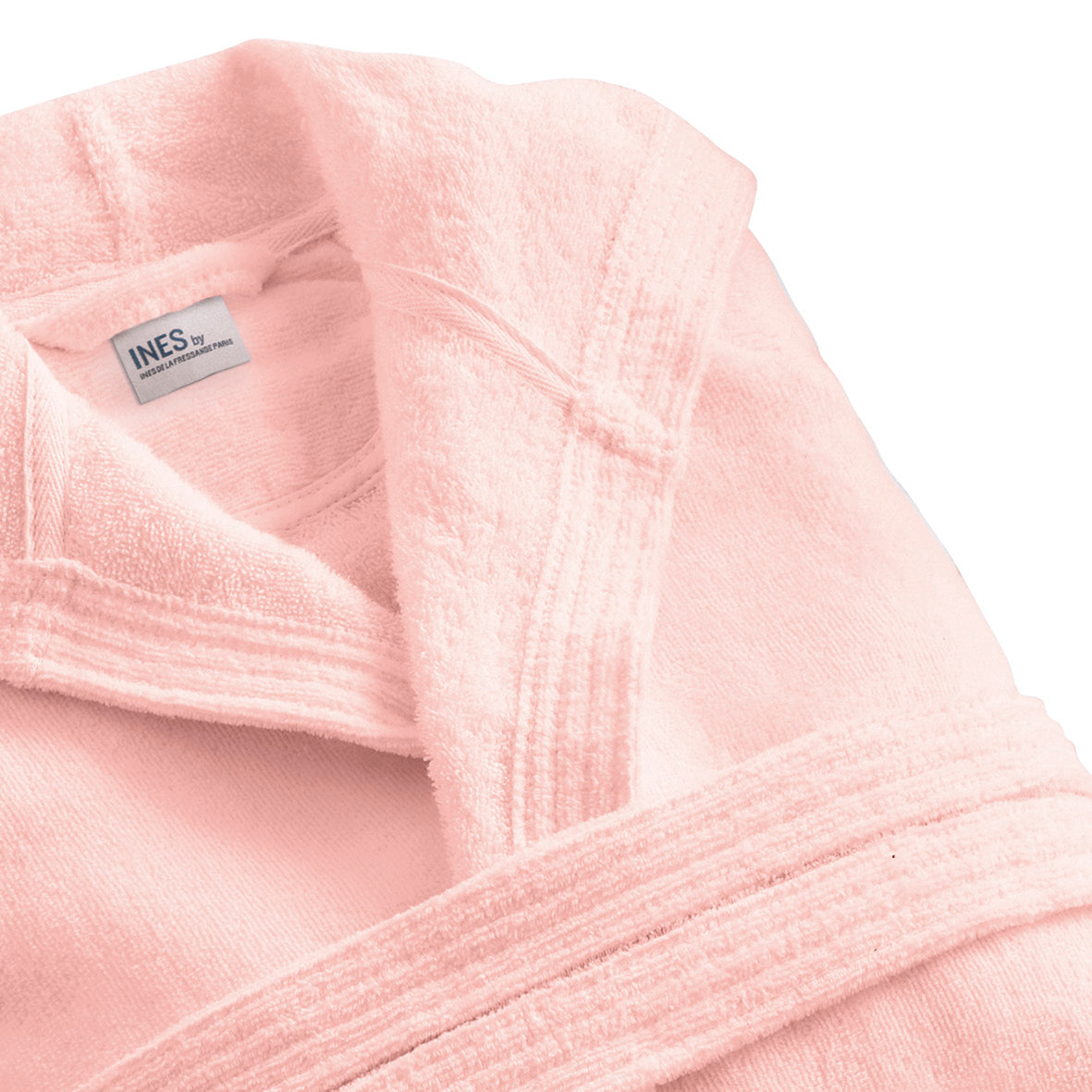 Hooded bathrobe - Salmon pink