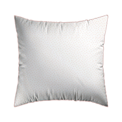 Pillowcase(s) cotton satin Prairie Fleurie - Petit Pois White