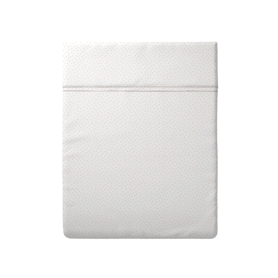 Flat sheet baby cotton satin - Petits Pois White