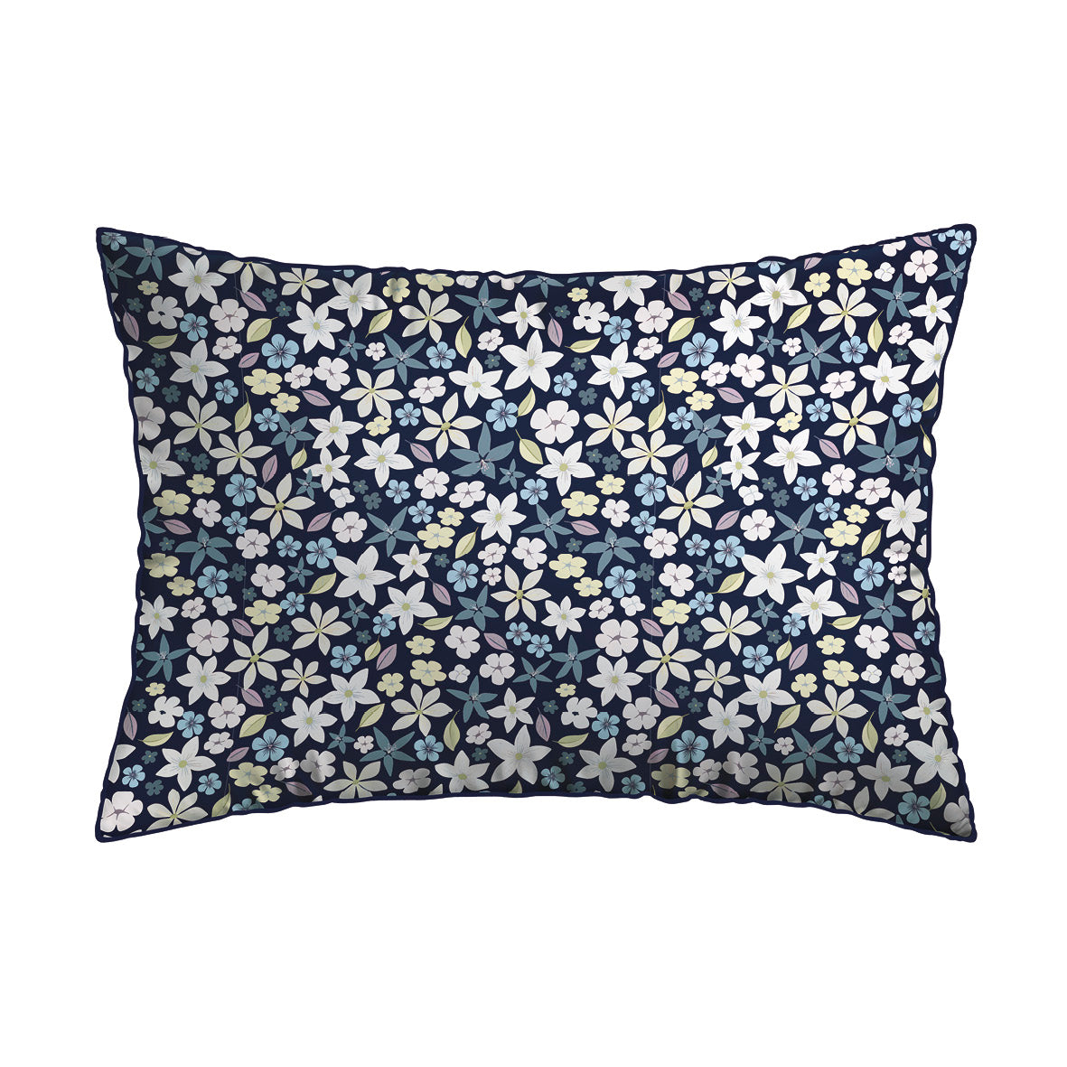 Pillowcase(s) cotton satin - Etoile de Printemps Blue