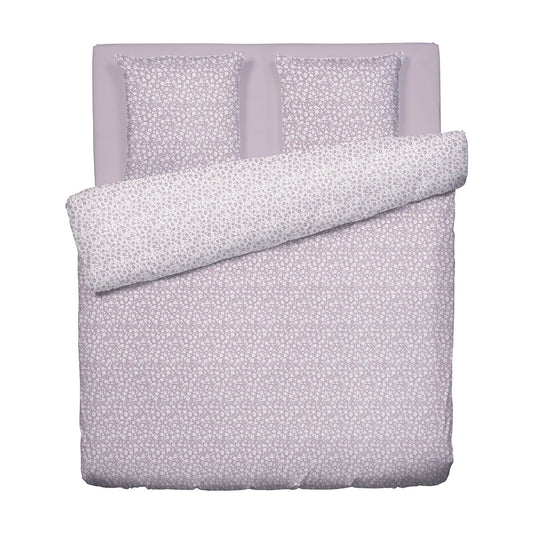 Duvet cover + pillowcase(s) cotton satin - Les Yeux de Suzanne Lavender