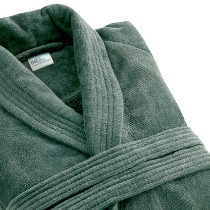 Bathrobe with shawl collar - Sage green