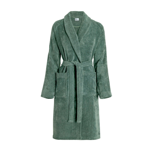 Bathrobe with shawl collar - Sage green