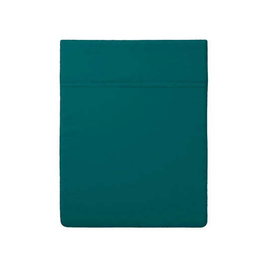 Flat sheet cotton satin Uni Green