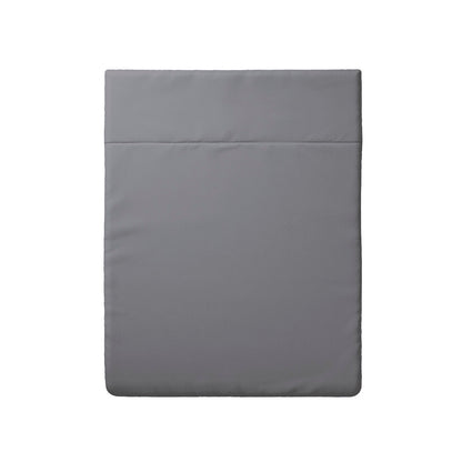 Flat sheet cotton satin Uni Light Grey