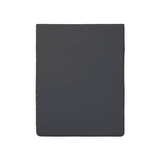 Flat sheet cotton satin Uni Dark Grey
