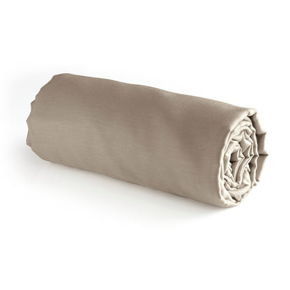 Fitted sheet cotton satin - Taupe