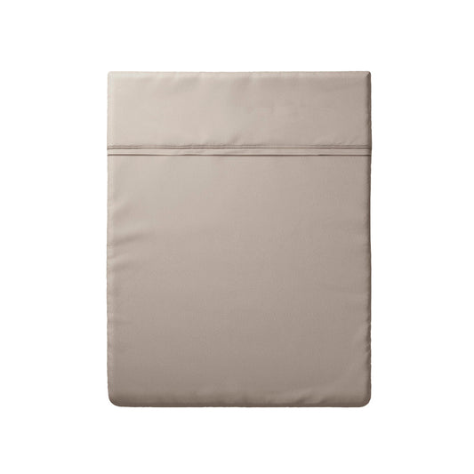 Flat sheet cotton satin - Uni Taupe